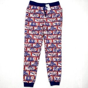 Disney Marvel Pants Mens Medium Lounge Sleep Jogger Pajama Superhero Comics NWT